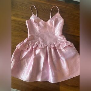 LoveShackFancy Pink Mini Dress